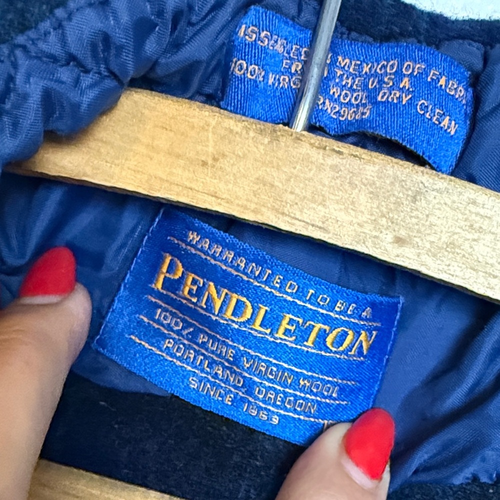 Pendleton Dark Plaid Button Down Shirt - image 2